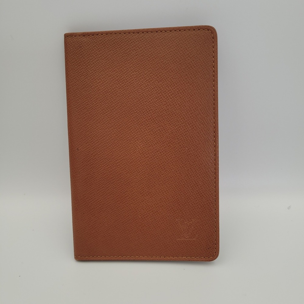 Louis Vuitton Brown Taiga Leather Card ID Wallet SP0998 Made in France